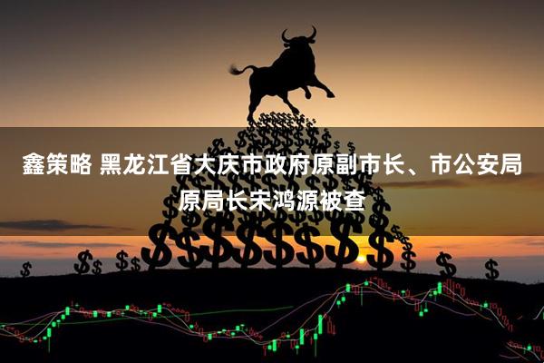 鑫策略 黑龙江省大庆市政府原副市长、市公安局原局长宋鸿源被查